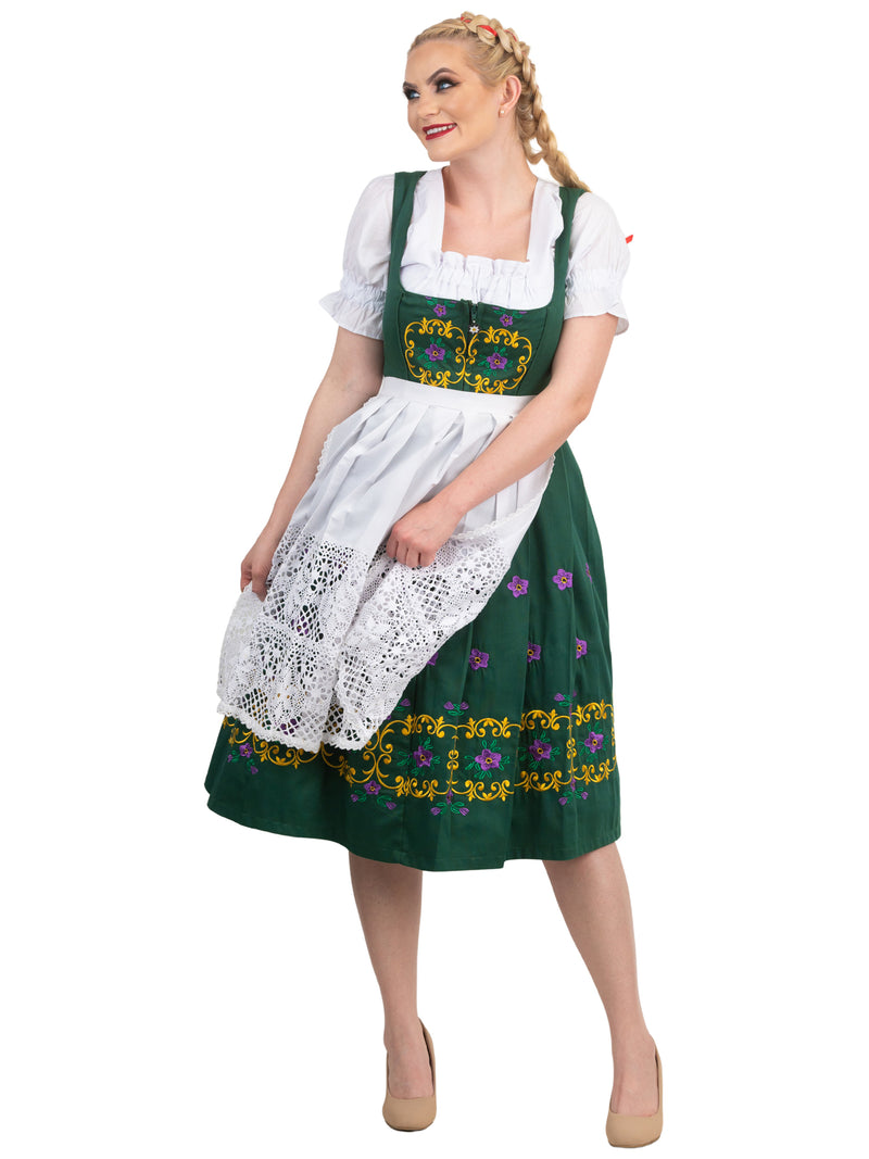 oktoberfest dress green Bavaria Trachten Dirndl Dresses Women Traditional German Oktoberfest Costumes Women - Authentic Dirndl - Oktoberfest Outfits Women