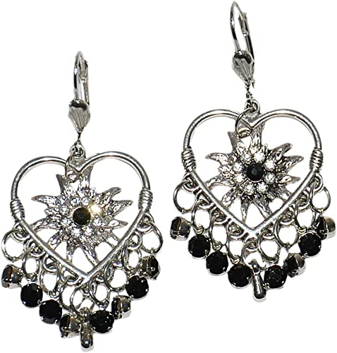 Edelweiss Earrings for women's dirndl Oktoberfest outfit