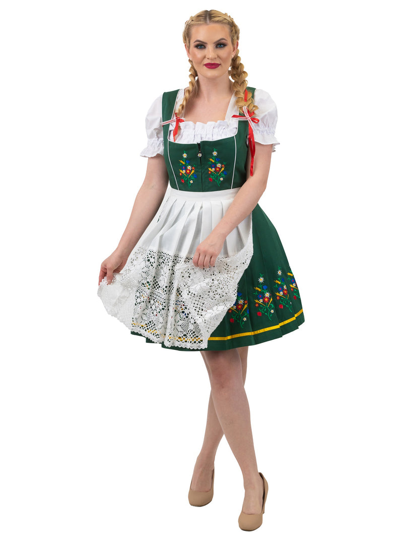 women's dirndl dresses Oktoberfest Green: Classic Short Women's Dirndl Set, Dark Green – Dirndl Trachten Haus