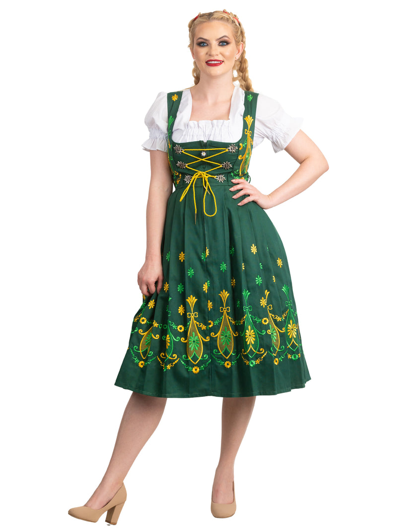 Bavarian Blossoms: Traditional Long Oktoberfest German Dirndl Dress Se Dirndl Trachten Haus Bavarian Blossoms: Traditional Long Oktoberfest German Dirndl Dress Se Dirndl Trachten Haus