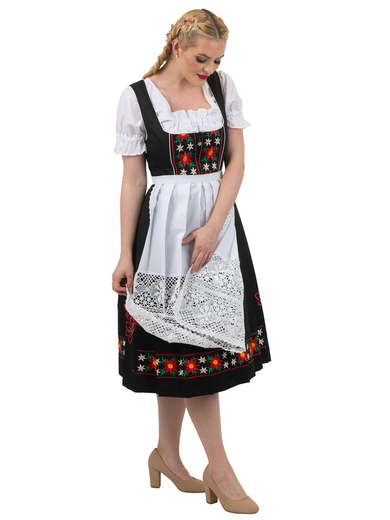 black oktoberfest dress Oktoberfest German Black Dirndl Women's Costume